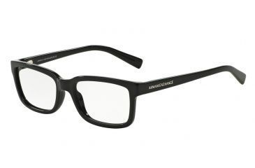 Image of Armani Exchange AX3022F Progressive Prescription Eyeglasses 8158-55 - Black Frame