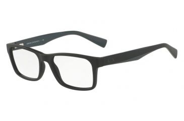 Image of Armani Exchange AX3038 Bifocal Prescription Eyeglasses 8199-54 - Matte Black Frame