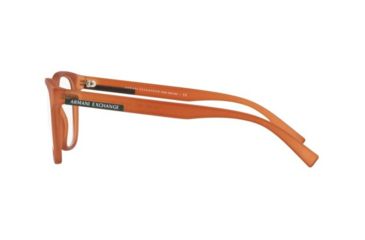 Image of Armani Exchange AX3056F Prescription Eyeglasses, 53mm, Matte Transparent Caramel, AX3056F-8277-53-SV
