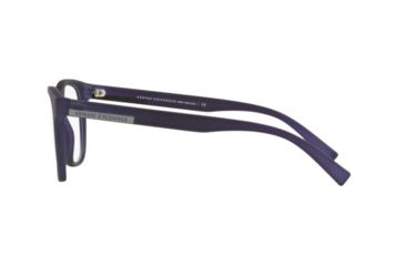 Image of Armani Exchange AX3056F Prescription Eyeglasses, 53mm, Matte Transparent Blue Navy, AX3056F-8278-53-SV