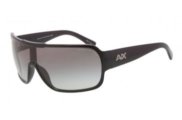 Image of Armani Exchange AX4009 Sunglasses 800511-36 - Black Transparent Frame, Grey Gradient Lenses