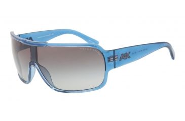 Image of Armani Exchange AX4009 Sunglasses 801911-36 - Maritime Transparent Frame, Grey Gradient Lenses