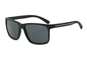 Image of Armani Exchange AX4041S Sunglasses 815787-58 - Matte Blue Frame, Grey Lenses