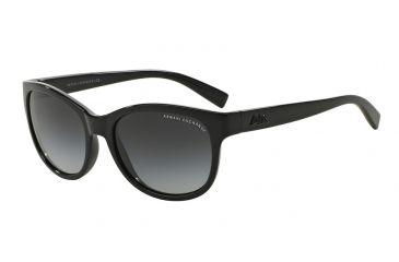 Image of Armani Exchange AX4044S Sunglasses 81588G-55 - Black Frame, Grey Gradient Lenses