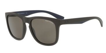Image of Armani Exchange AX4058S Sunglasses 820173-55 - Matte Phantom Brown Frame, Brown Lenses