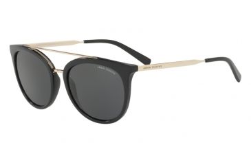 Image of Armani Exchange AX4068S Sunglasses 815887-55 - Black Frame, Grey Lenses
