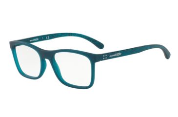 Image of Arnette AKAW AN7125 Progressive Prescription Eyeglasses, 50mm, Matte Transparent Blue, AN7125-2472-50-PRO
