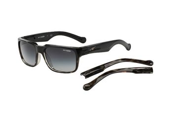 Image of Arnette D Street Sunglasses, Black Fade &amp; Grey Havana Frame, Grey Gradient Lens-AN4211-04