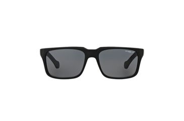 Image of Arnette D Street Sunglasses, Fuzzy Black &amp; Fuzzy Havana Frame, Grey Polarized Lens-AN4211-03
