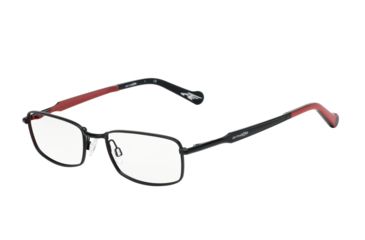 Image of Arnette FLUX AN6083 Progressive Prescription Eyeglasses, 49mm, Matte Black/Matte Red, AN6083-599-49-PRO