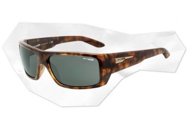 Image of Arnette Munson Sunglasses - Havana Frame and Grey/Green Lens AN4164-04