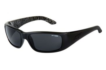 Image of Arnette Quick Draw Sunglasses, Gloss Black Frame, Grey Lens AN4178-05