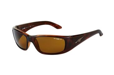 Image of Arnette Quick Draw Sunglasses, Havana Frame, Brown Polarized Lens-AN4178-01