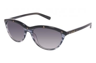 Image of Balmain 2007 Sunglasses - Frame BLACK/GREY HORN, Lens Color Grey Gradient BL200701