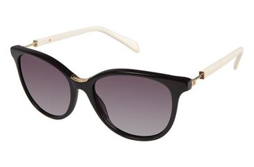 Image of Balmain 2102 Sunglasses - Frame Black, Lens Color Gradient Grey, Size 55/17mm BL210201