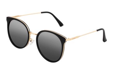 Image of Bertha Brielle Polarized Sunglasses - Women's, Black/Black, One Size, BRSBR040BK