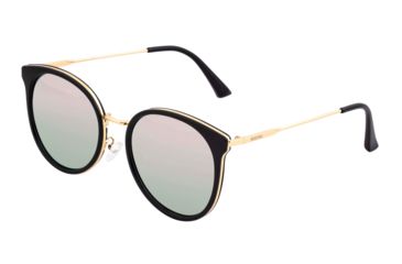 Image of Bertha Brielle Polarized Sunglasses - Women's, Black/Rose Gold, One Size, BRSBR040RG