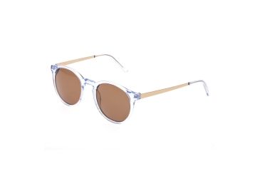 Image of Bertha Hayley Polarized Sunglasses, Blue / Brown BRSBR014B