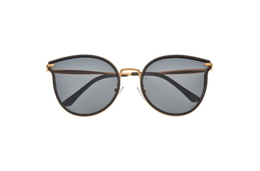 Image of Bertha Moon Polarized Sunglasses - Womens, Gold Frame, Black Lens, Gold/Black, One Size, BRSBR056C1