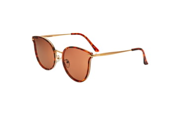 Image of Bertha Moon Polarized Sunglasses - Womens, Gold Frame, Brown Lens, Gold/Brown, One Size, BRSBR056C3