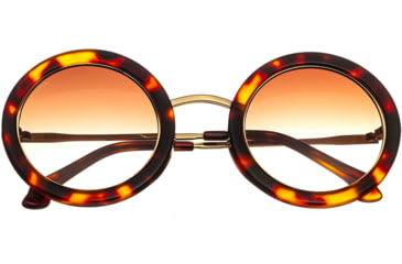 Image of Bertha Quant Handmade in Italy Sunglass - Womens, Tortoise, One Size, BRSIT110-2