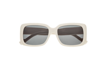 Image of Bertha Wendy Polarized Sunglasses - Womens, Cream Frame, Lens Black, Cream/Black, One Size, BRSBR052C4
