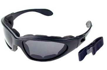 Image of Bobster Action Eyewear GXR Lined Bifocal RX Prescription Lenses Black Frame Sunglasses - Goggles