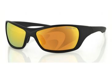 Image of Bobster Bolt Sunglasses, Matte Black Frame, Mirror Anti-fog smoked EBOL001