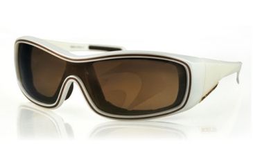 Image of Bobster ZOE Sunglasses - Pearl Frame, Gold Mirror Brown Lens BZOE501