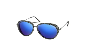 Image of Bobster Bobster Ice Sunglasses, Matte Gray Tortoise/Gunmetal Frame, Blue Lens, BICE102HD