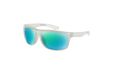 Image of Bobster Bobster Luna Sunglasses, Gloss Crystal Pearl Frame, Light Blue/Green Lens, BLUN103