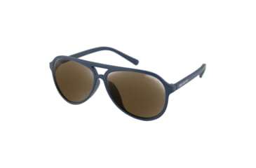 Image of Bobster Bobster Maverick Sunglasses, Matte Navy Frame, Brown/Silver Lens, BMAV103HD