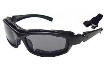 Image of Bobster Road Hog RX Prescription Lenses Convertible Goggles / Sunglasses, Black Frame