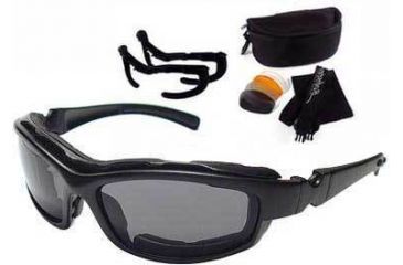 Image of Bobster Road Hog II Convertible, Black Frame, 4 Lens Set BRH2001