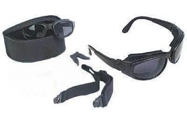 Image of Bobster Sport &amp; Street Interchangeable Bifocal RX Prescription Lens Black Frame Convertible Goggles - Sunglasses