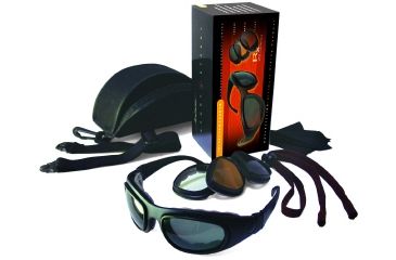 Image of Bobster Sport &amp; Street - II Interchangeable Bifocal RX Prescription Lenses Black Frame Convertible Goggles - Sunglasses