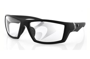 Image of Bobster Whiskey Ballistics Sunglasses, Matte Black Frame, Clear EWHI002C