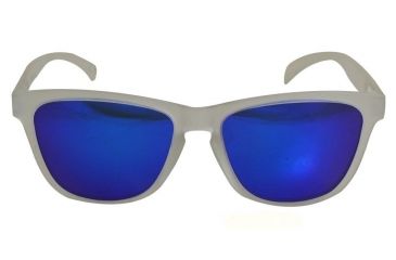 Image of Body Glove BG 10 Sunglasses, Clear with Clear Rubberized Frogskin Frame, BLU RV Polarized Lens, Polarized, 10224584.QTM