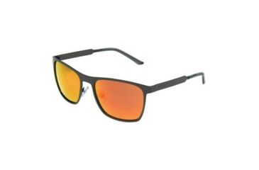 Image of Body Glove BGM 1906 Sunglasses, Matte Dark Gunmetal Frame, Smoke with Orange Mirror Polarized  Lenses 10249103.QTS