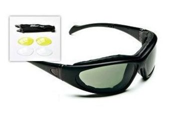 Image of Body Specs BSG-3 Bifocal Prescription Sunglasses, Black Matte Frame, BSG-3 BLACK FRAME.13BI