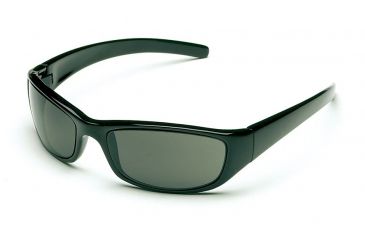 Image of Body Specs Crazy 8's Single Vision Prescription Sunglasses, Black Matte Frame, CRAZY 8'S BLACK FRAME.133SV