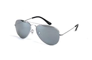 Image of Body Specs Rimz-2 Progressive Prescription Sunglasses, Chrome Metal Frame, RIMZ-2 CHROME METAL FRAME.12PR