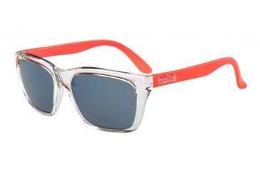 Image of Bolle 527 Sunglasses, Shiny Crystal/Orange Frame, GB-10 Lens, 12046