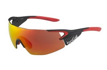 Image of Bolle 5th Element Pro Sunglasses, Matte Carbone/Red Frame, TNS Fire oleo AF, 12069