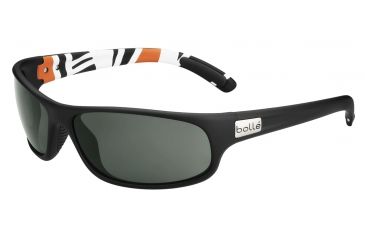 Image of Bolle Anaconda Sunglasses, Matte Black/Orange Marble Frame, TNS Oleo AF Lens, Polarized, 11772