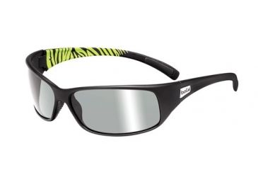 Image of Bolle Snakes Recoil Sunglasses, Shiny Gun/Green, 11700