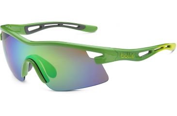 Image of Bolle Vortex Sunglasses, Green Edge Shiny Green 11734