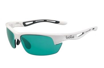 Image of Bolle Bolt S Sunglasses, Shiny White Frame, CompetiVision Gun Oleo AF Lens, 12012
