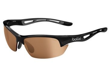 Image of Bolle Bolt Sunglasses, Shiny Black Frame, Modulator V3 Golf Oleo AF Lens, 11781