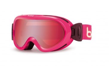 Image of Bolle Boost OTG Kids Ski Goggles - Pink Corduroy  Frame and Vermillon Gun Lens 21024